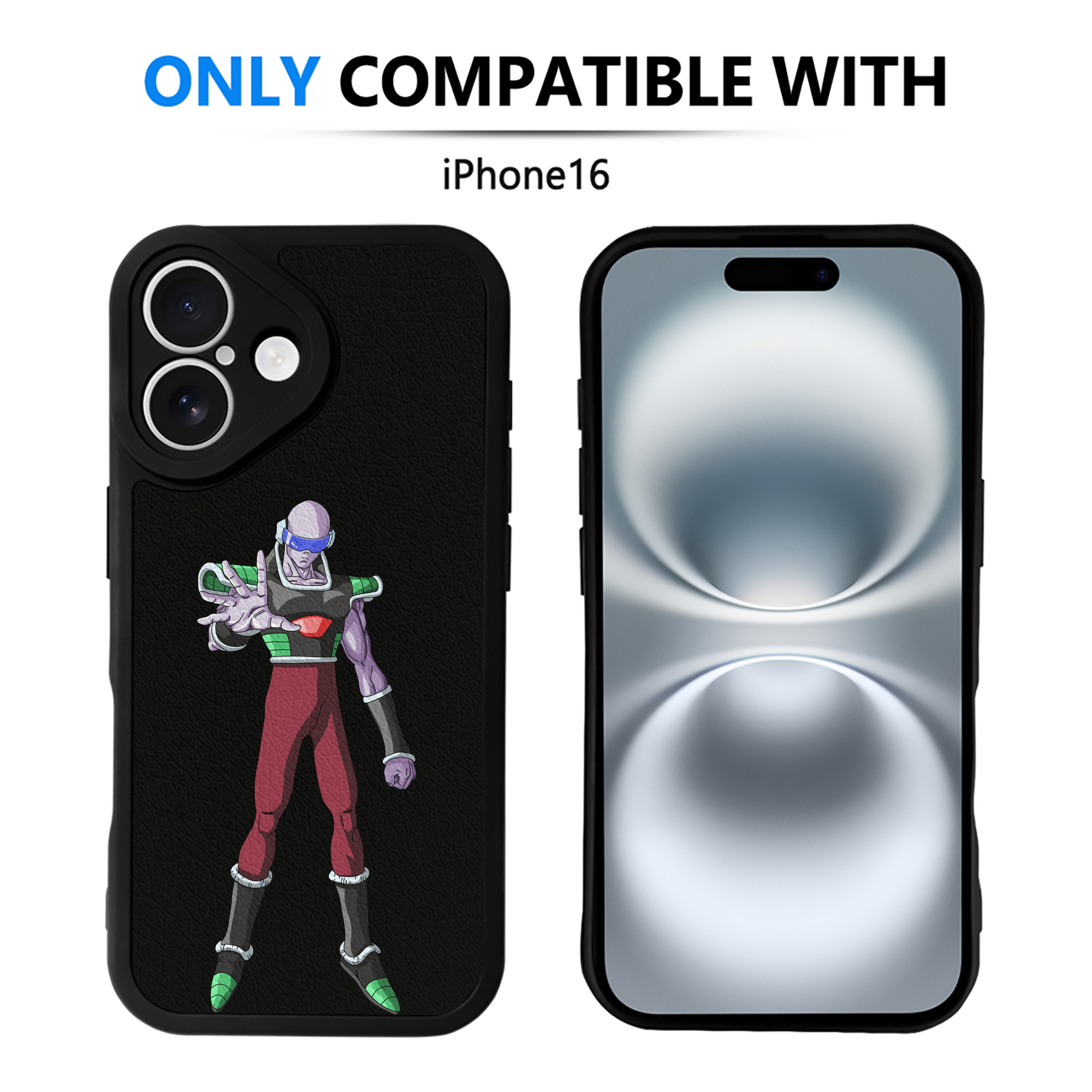 （画像用） ドラゴンボール DRAGON BALL 【iPhone 16シリーズ対応】シリコンスマホケース（レザー調） 材質：シリコン